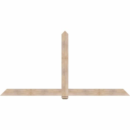 Ekena Millwork Eugene Smooth Timber Gable Bracket, Douglas Fir, 108"W x 54"H x 3 1/2"D x 5 1/2"F, 12/12 Pitch GBW108X54X0406EUG00SDF